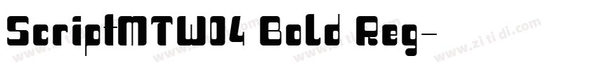 ScriptMTW04 Bold Reg字体转换